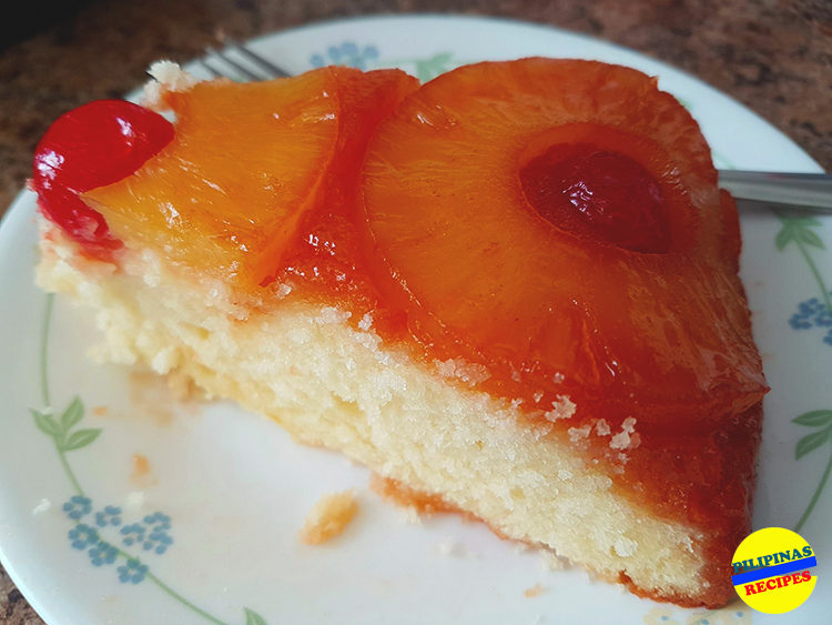 Pineapple Upside Down Cake Slice
