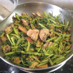 Adobong Kangkong with Chicken