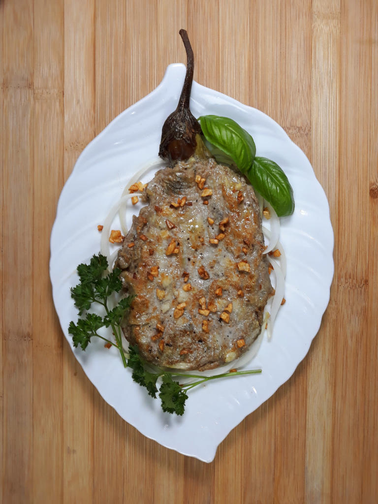 Filipino Eggplant Omelette