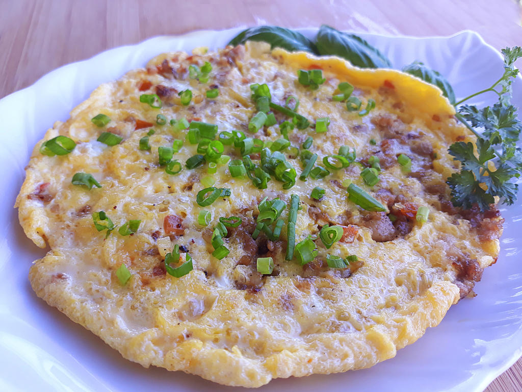 Easy tortang giniling recipe.