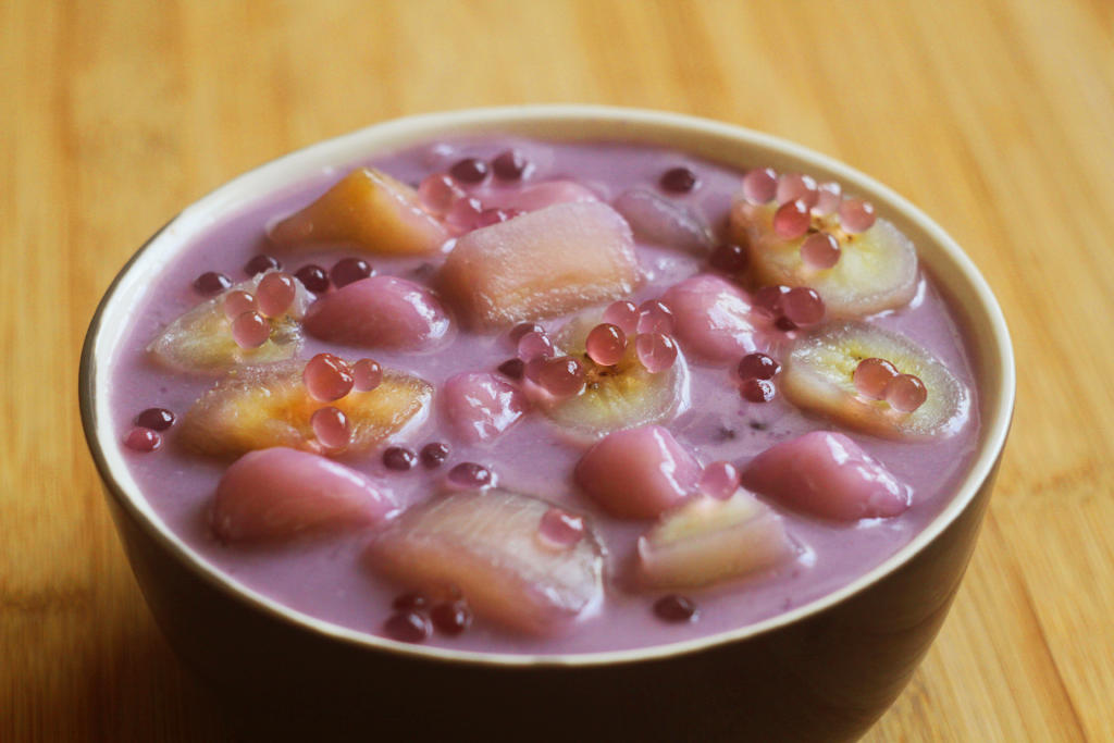 Also referred to as Ginataang Halo - Halo