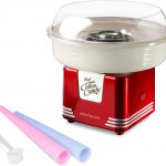 Nostalgia PCM405RETRORED Hard and Sugar Free Countertop Cotton Candy Maker