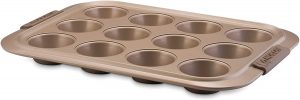Anolon 57036 Bronze Nonstick 12-Cup Muffin Tin
